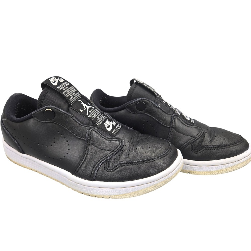 Nike Air Jordan 1 Retro Low‎ Womens Slip On Shoes Black AV3918-001 VNDS Size 6